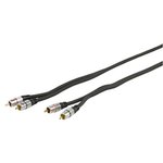 CABLE AUDIO VIDEO 2xRCA MACHO  2xRCA MACHO ORO 15m