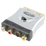 ADAPTADOR EUROCONECTOR SCART 21 PINES 3x RCA SVHS ORO