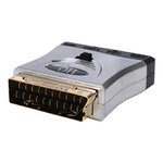ADAPTADOR EUROCONECTOR SCART 21 PINES 3x RCA SVHS ORO