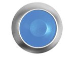PULSADOR DE METAL METALICO REDONDO CAPUCHON AZUL 1P SPST OFFON