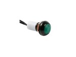 PULSADOR REDONDO CON CAPUCHON VERDE 1P SPST OFFON CABLES