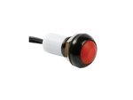 PULSADOR REDONDO CON CAPUCHON ROJO 1P SPST OFFON CABLES