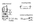 MICRORRUPTOR SUBMINIATURA 5A FINAL DE CARRERA CON PALANCA