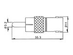 CONVERSOR ADAPTADOR  CONECTOR BNC HEMBRA  CONECTOR RCA MACHO