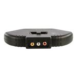 CONMUTADOR  AUDIO VIDEO 3 VIAS TV NEGRO CON INTERRUPTOR