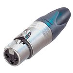 CONECTOR ADAPTADOR XLR HEMBRA ESTEREO NIQUELADO MICRO