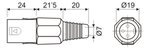 CONECTOR XLR MACHO ORO 3 PINES 133VAC 10A ARO AMARILLO