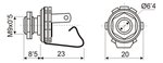 CONECTOR JACK HEMBRA MONO 635mm CONEXIONES SOLDAR