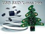 KIT ARBOL DE NAVIDAD SMD CONEXION USB 5V CON INTERRUPTOR FUNCIONA A PILAS