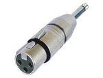 ADAPTADOR CONVERSOR CONVERTIDOR NEUTRIK  XLR HEMBRA 3 PINES  JACK MONO 635mm