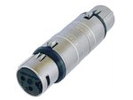 ADAPTADOR CONVERTIDOR CONVERSOR NEUTRIK  XLR MACHO 3 PINES  XLR HEMBRA 3 PIN