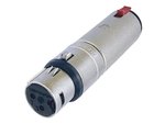 ADAPTADOR CONVERTIDOR NEUTRIK  XLR HEMBRA  JACK HEMBRA ESTEREO 635mm SEGURO