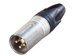 CONECTOR NEUTRIK METAL XLR MACHO CONTRA INTERFERENCIAS