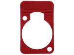 PLACA NEUTRIK CHASIS FRONTAL CONECTORES XLR COLOR ROJO