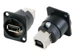 CONECTOR NEUTRIK DE REPUESTO PARA CHASIS EMPOTRAR CONEXION USB A Y USB B