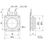 ESTIMULADOR ELECTRO DINAMICO VISATON 8 Ohm 10W