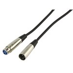 CABLE MICROFONO PROF XLR MACHO 3P  XLR HEMBRA 3P 6m