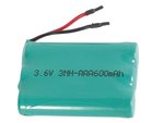 PILA RECARGABLE NiMH 36V600mAh CON TERMINALES PARA SOLDAR SOLDADURA