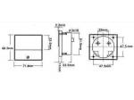 PANEL ANALOGICO MEDIDOR DE CORRIENTE INTENSIDAD 100A DC  70x60mm