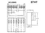 CONECTOR PARA CI HEMBRA  2 CONTACTOS  20cm PLACA CIRCUITO IMPRESO