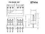 CONECTOR CI MACHO 8 CONTACTOS 16mm 3A PASO 254mm