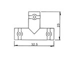 CONECTOR ADAPTADOR CONVERTIDOR  BNC ACABADO METALICO  3 BNC HEMBRAS TIPO T