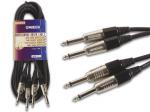 CABLE ALARGADOR AUDIO  2 x JACK MONO 635mm  2x JACK MONO 635mm  5 m