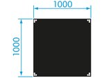 PROLYTE BASICLINE ELEMENTO PARA ENTARIMADO ESCENARIO NEGRO  100 x 100cm