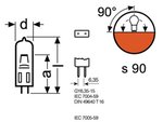 BOMBILLA HLX G635 100W 12V 51 x 42mm