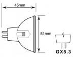 BOMBILLA HALOGENO 250W 24V CONEXION MR16