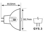 BOMBILLA HALOGENA 250W 120V CONEXION MR16