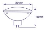 BOMBILLA HALOGENA PAR64 1000W 240V GX16D