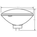 BOMBILLA HALOGENA GE PAR64 500W 240V GX16D 3200K 300h