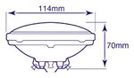 BOMBILLA HALOGENA PAR36 50W 12V DURACION 2000h