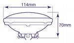 BOMBILLA HALOGENA PAR36 30W 64V  DURACION 100h