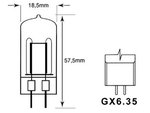 BOMBILLA HALOGENA JDC 300W 240V GX635 3400k 75h