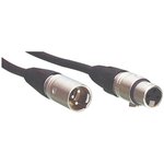 CABLE MICROFONO XLR MACHO 3P  XLR HEMBRA 3P 3 m