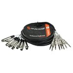 MULTICABLE 8x XLR HEMBRA  8x JACK MONO 8 CANALES 4m