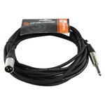 CABLE ASIMETRICO XLR MACHO  JACK MONO MACHO 635mm 4m