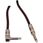 CABLE GUITARRA JACK MONO 635mm  JACK MONO ANGULADO 6m CABLE EXTERIOR EN TELA