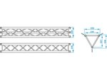 PROLYTE TRIANGULO 30 cm LONGITUD 29 cm PARA ESCENARIOS  30 x 30 x 29 cm