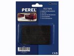 12 x CINTA DE FIELTRO ADHESIVA CUADRADA COLOR NEGRO  12 UNIDADES