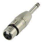 ADAPTADOR ASIMETRICO XLR HEMBRA  JACK MACHO MONO 635