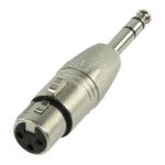 ADAPTADOR XLR HEMBRA  JACK MACHO ESTEREO 635 mm