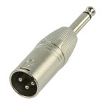 CONECTOR ADAPTADOR XLR MACHO 3P  JACK MACHO MONO 635