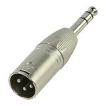 ADAPTADOR XLR MACHO 3P  JACK MACHO ESTEREO 635 mm