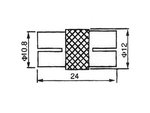 CONECTOR ANTENA EMPALME HEMBRA  HEMBRA METAL