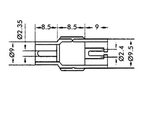 ADAPTADOR CONVERTIDOR DE EMPALME COAXIAL TV HEMBRA  HEMBRA