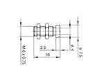 HEMBRILLA NIQUELADA 4mm BU 10A TENSION OPERACION 60Vdc