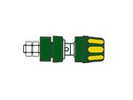 HEMBRILLA AISLADA 4mm TAPON DE BLOQUEO AMARILLA AMARILLO PKI 10A